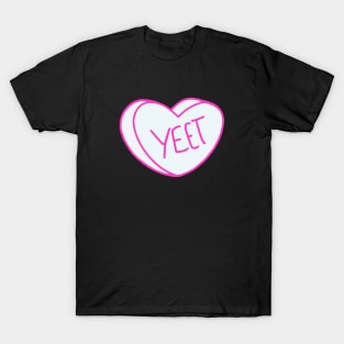 Yeet Pink Heart T-Shirt